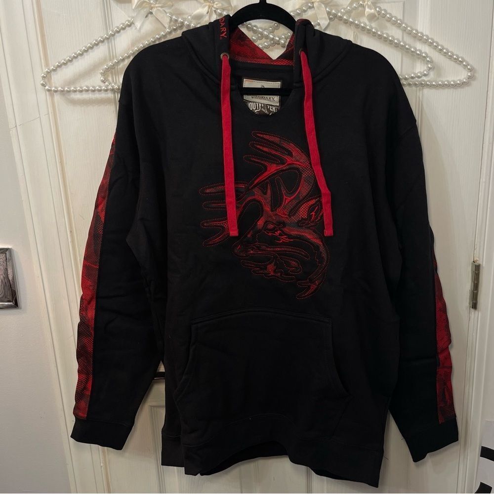 Legendary Whitetails Black and Red Hoodie